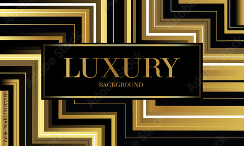 Gold bullion background. Gold and black geometric background. Luxury background text.