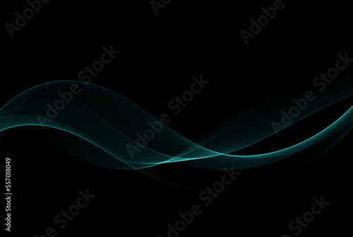 Smooth swirling abstract wave element. Wave design.