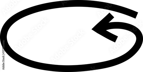 rotating oval arrow