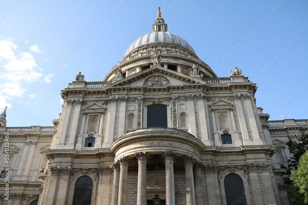 Dome of Saint Paul´s Cathedral in London, England Great Britain