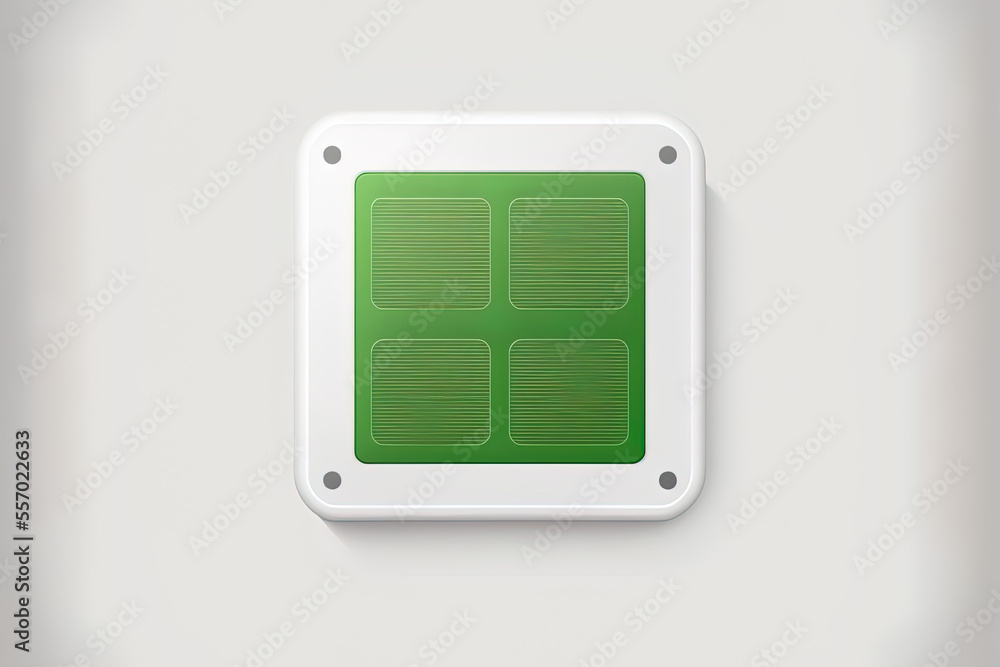solar cell array. battery symbol for power. Icon of green energy solar power. UI icon; . White user interface web button with a neomorphic UI UX. Neumorphism. Generative AI solar cell array. battery symbol for power. Icon of green energy solar power. UI icon; . White user interface web button with a neomorphic UI UX. Neumorphism. Generative AI