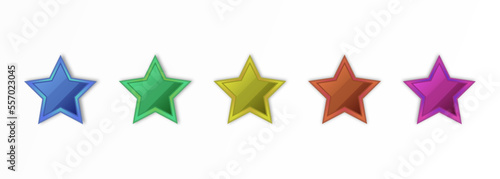 Star vector with color gradations for children's design elements.