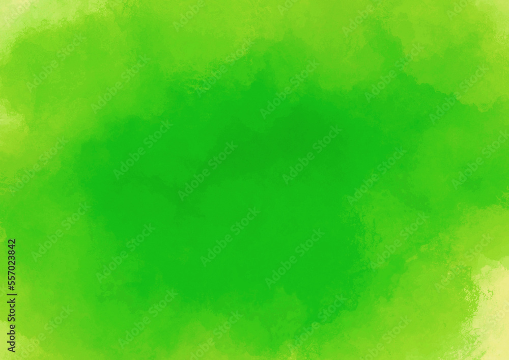 green abstract watercolor ombre gradient on white texture use as background. the color splashing on the paper in hand drawn style. color theme for designer. vivid green paper texture.