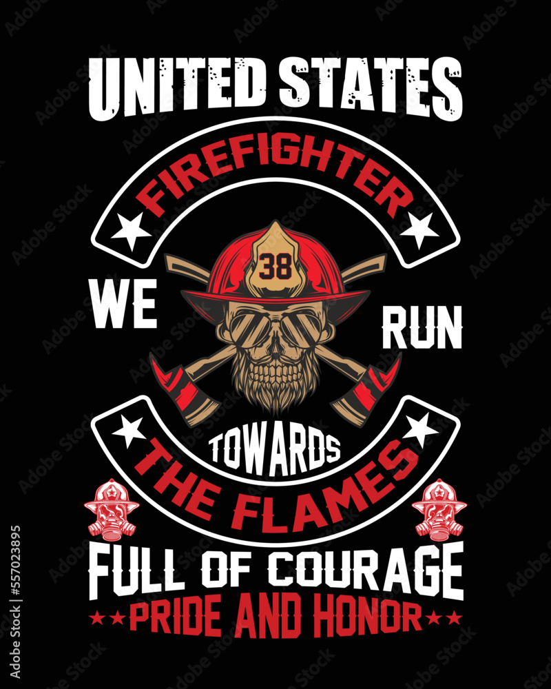 Firefighter T-Shirt Design 