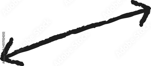 Rough scribble left and right arrow black 