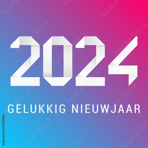 2024 - gelukkig nieuwjaar 2024 photo
