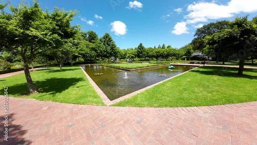 park with a water fountain in front of Lourensford Wine Estate photo