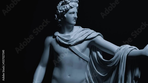 Apollo Belvedere Statue Motion Graphics, 3D Animation.
