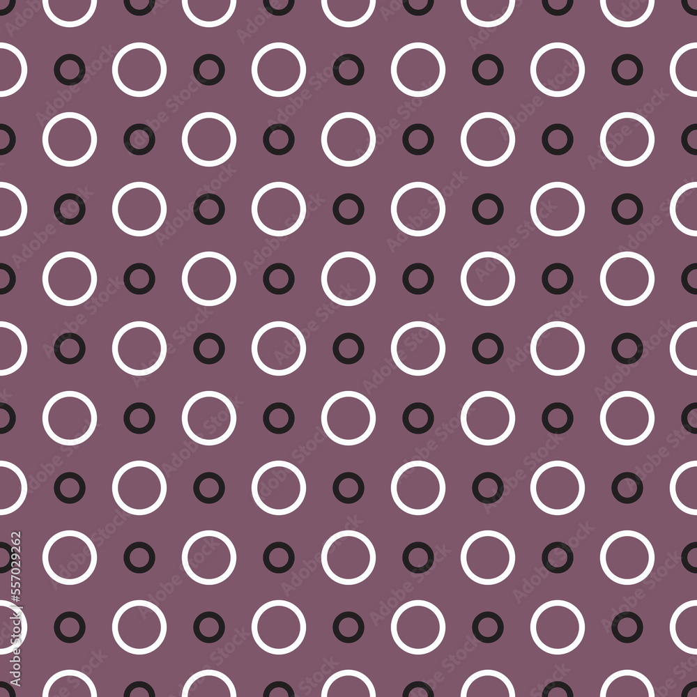 Tile vector pattern with black and white dots on pastel violet pink background Tile vector pattern with black and white dots on pastel violet pink background