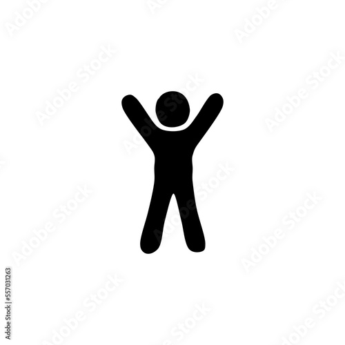  Hands up hand drawn icon