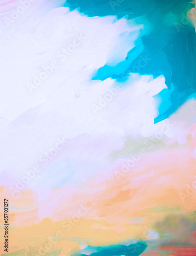 Impressionistic Vibrant Landscape 2 Digital Painting/Illustration - Background, Backdrop, or Wallpaper