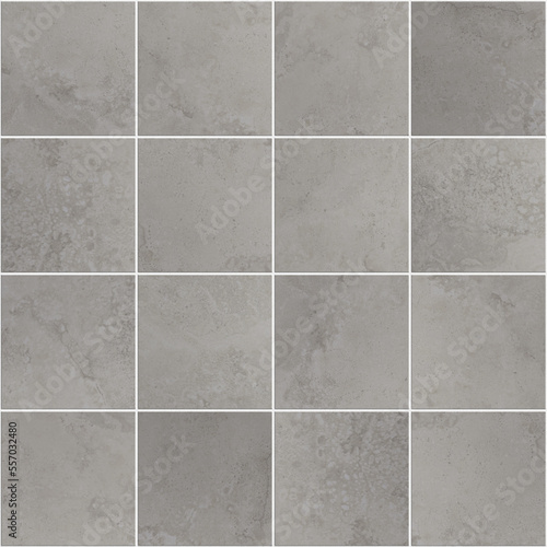 Ceramic grey tiles seamless pattern background