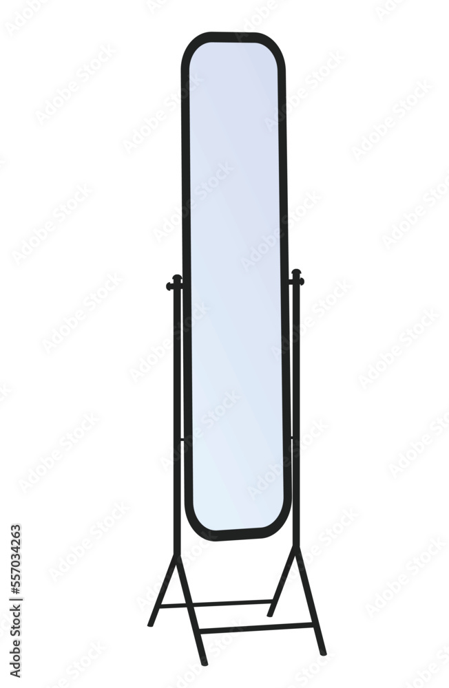Home glass mirror. vector illustration Home glass mirror. vector illustration