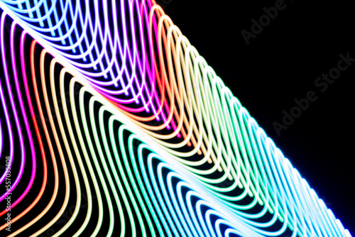 Abstract light lines for background photo