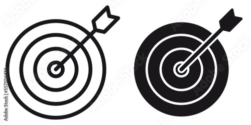 ofvs282 OutlineFilledVectorSign ofvs - target vector icon . isolated transparent . black outline and filled version . AI 10 / EPS 10 / PNG . g11622