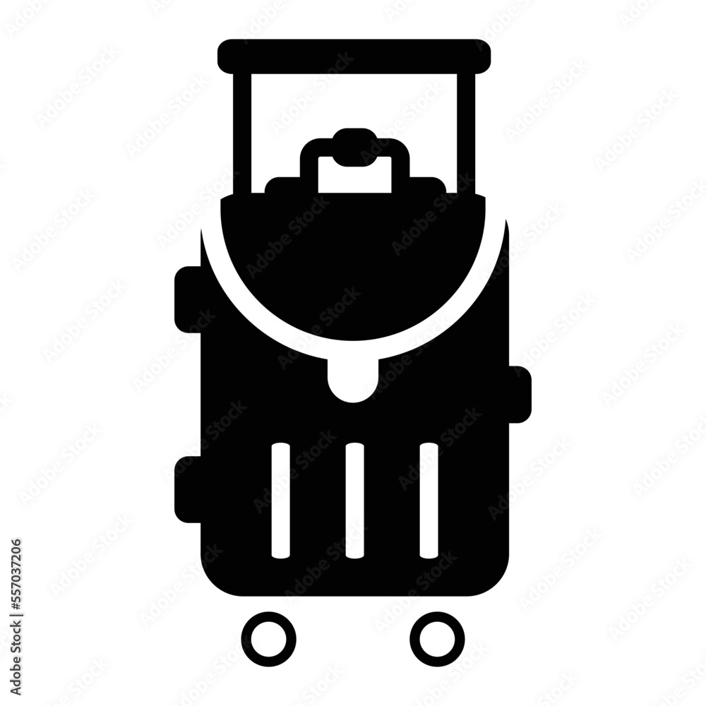 Fototapeta premium Baggage Icon in Dualtone Style