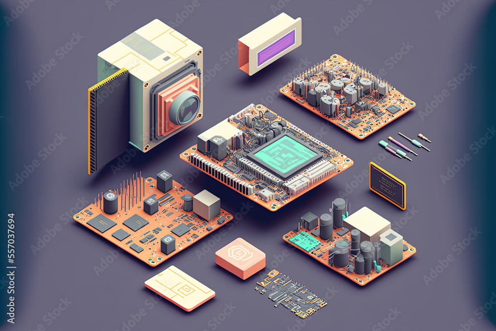 Mobile digital communication devices, isometric processor microchip