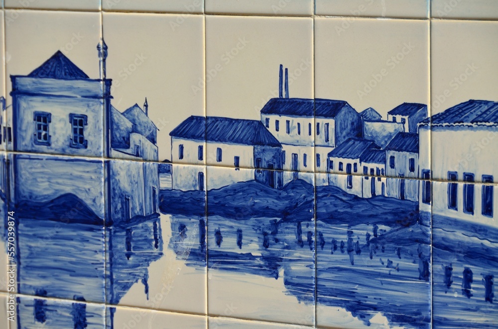 Azulejo en Ferragudo, Algarve, Portugal