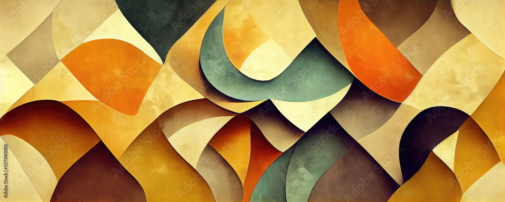 Abstract vintage wallpaper background illustration (Generative AI