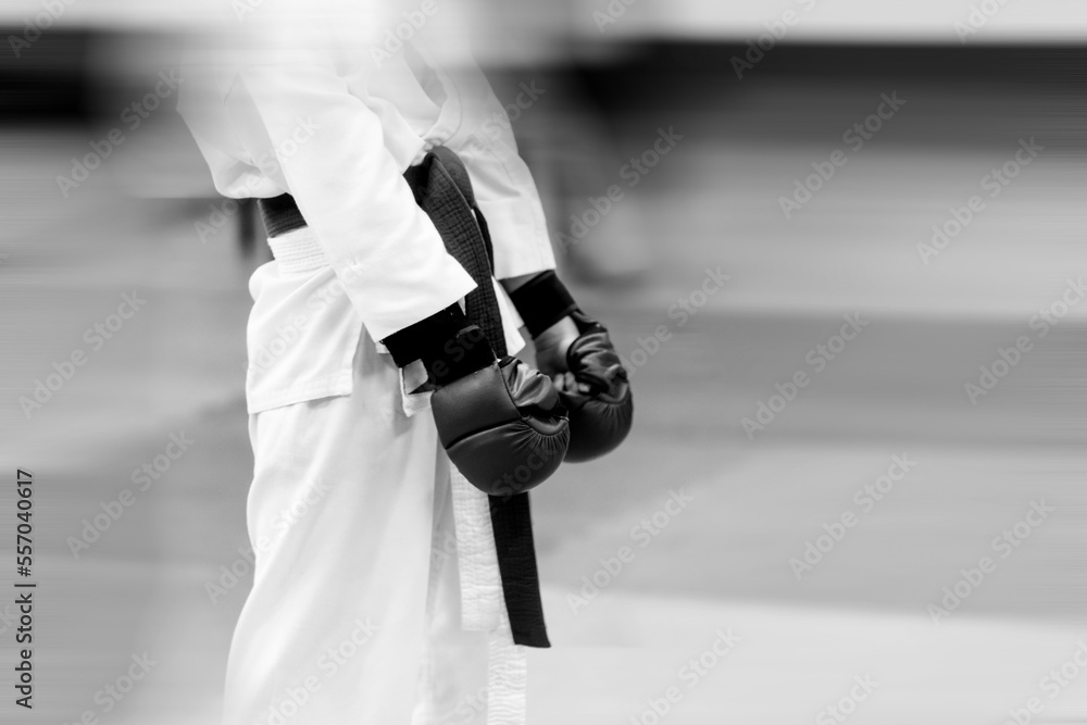 The concept of a black and white sports background for martial arts ...
