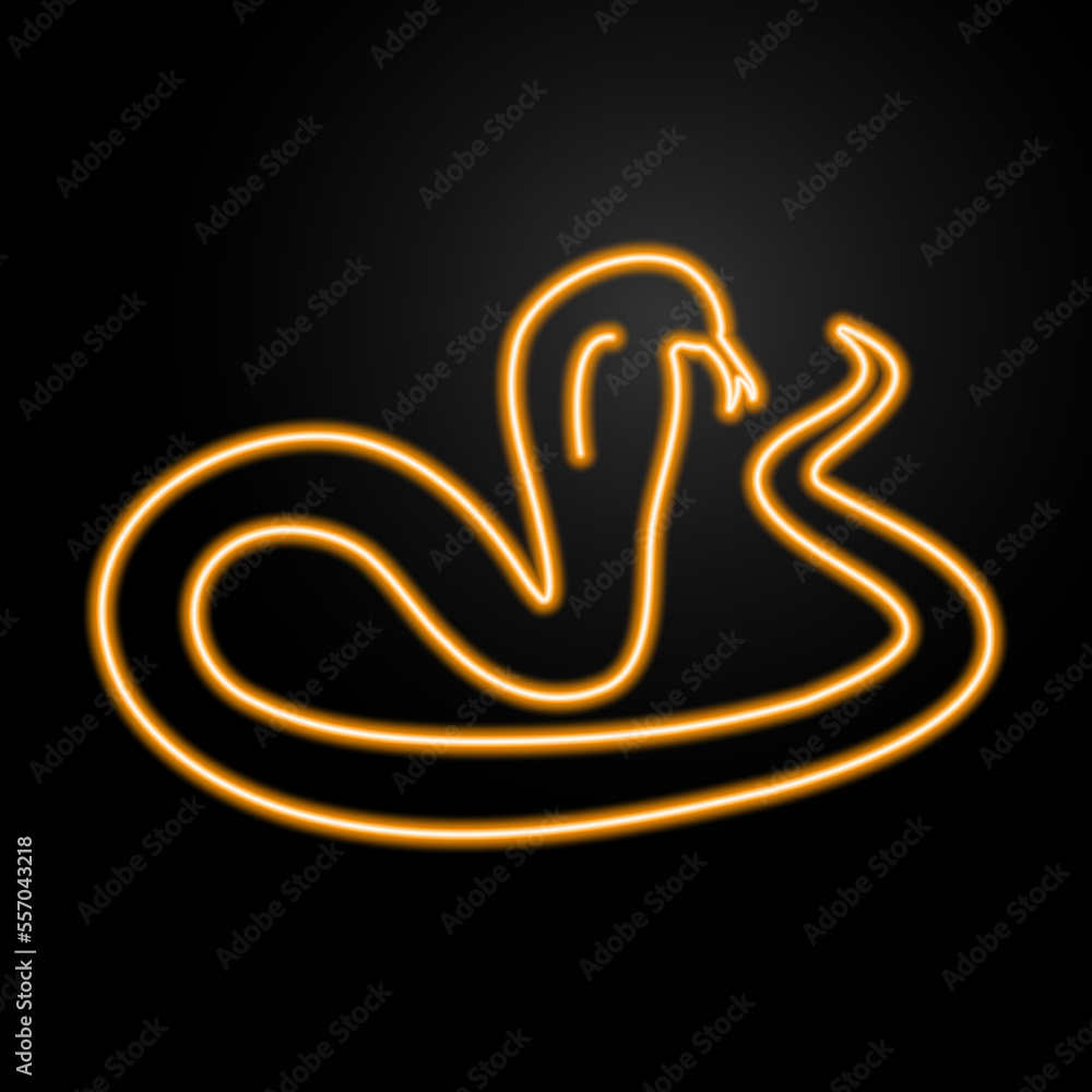 cobra neon sign, modern glowing banner design, colorful modern design trends on black background. Vector illustration. cobra neon sign, modern glowing banner design, colorful modern design trends on black background. Vector illustration.
