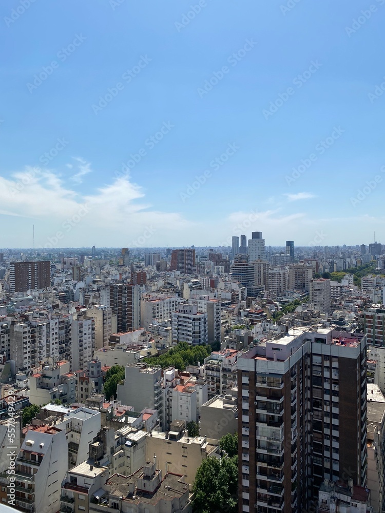 Obraz premium Aerial view of eclectic style architecture of Buenos Aires, the capital city of Argentina in South America