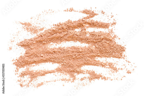 Crushed face powder close up. Isolated png with transparency © eshma