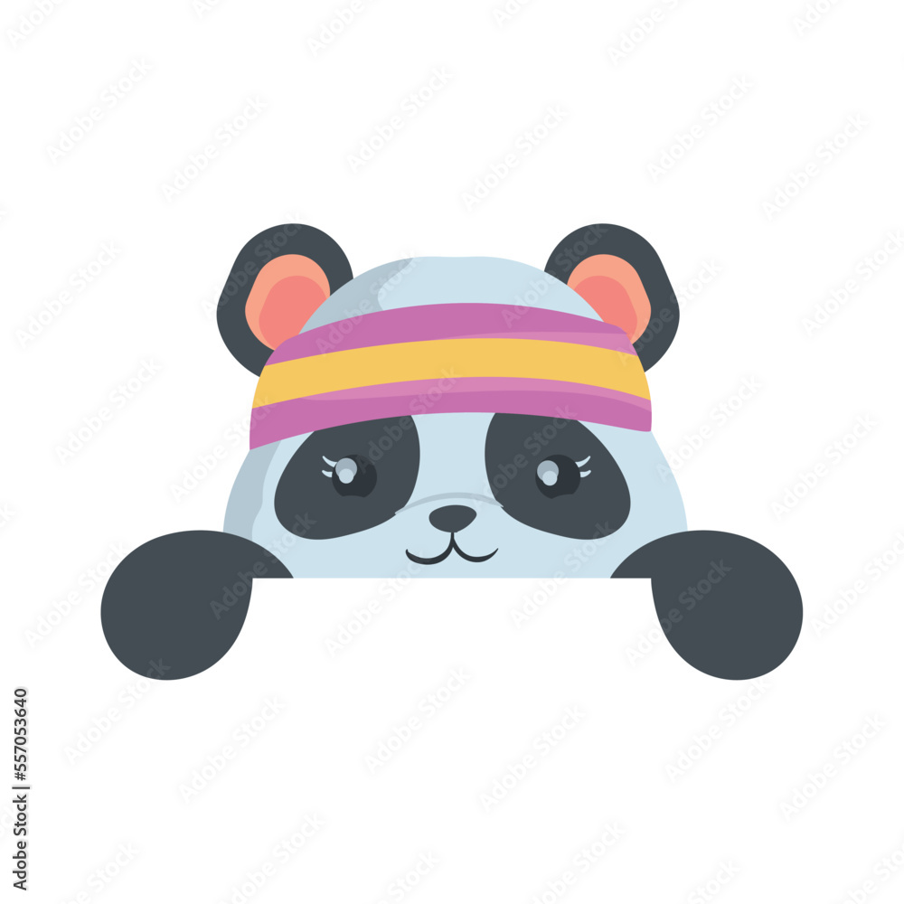 Fototapeta premium cute panda illustration