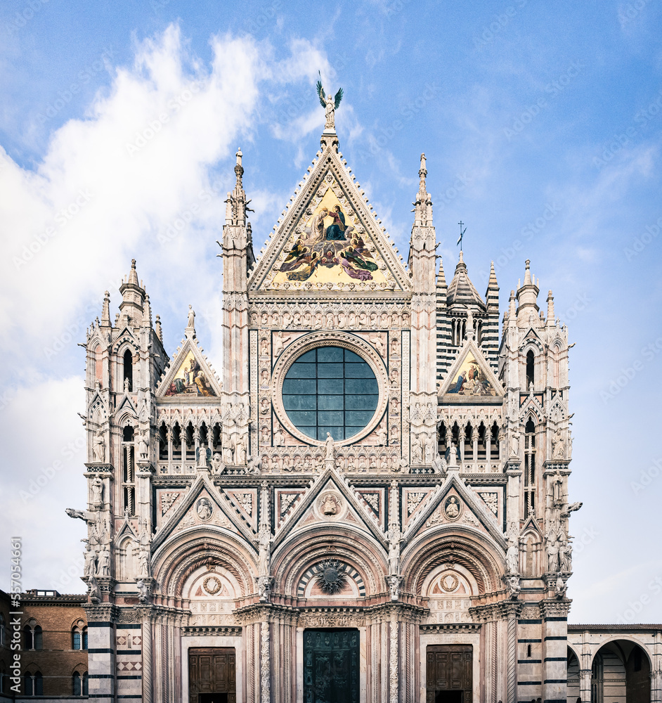 Siena, Italy: medieval Siena Cathedral facade