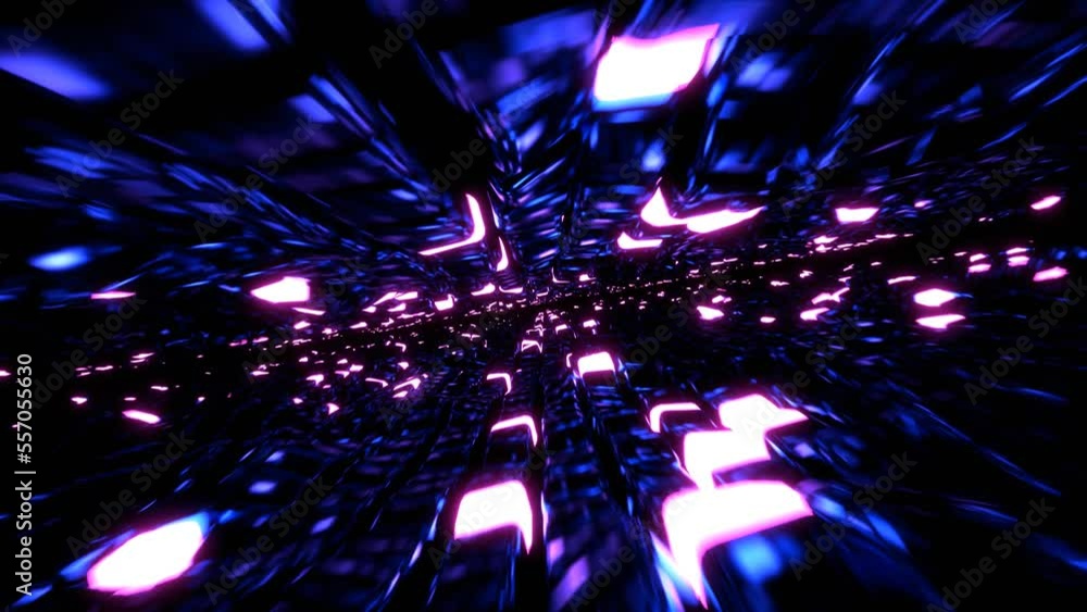 Futuristic purple and white loop animation in 4k, technology concept background Futuristic purple and white loop animation in 4k, technology concept background