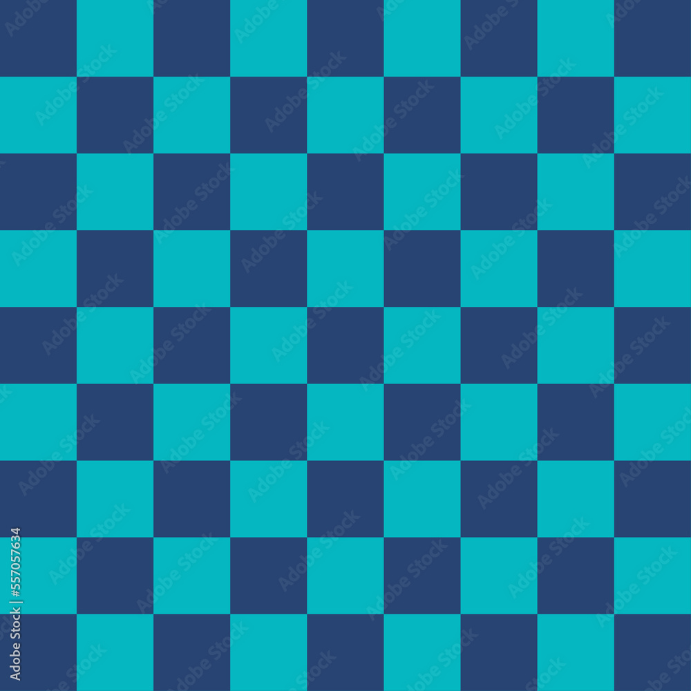 Checker chess square abstract blue background.Checkerboard, chessboard, mesh pattern. 