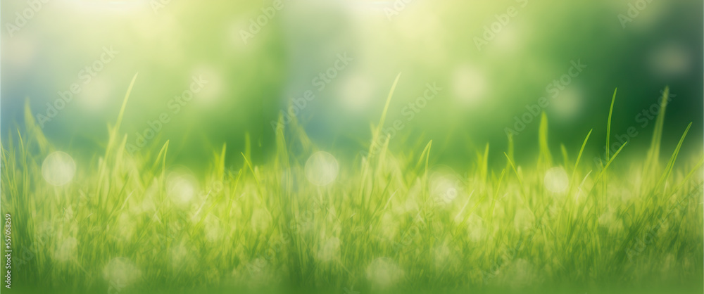 Abstract spring background or summer background with fresh grass	