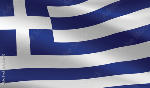 Greece flag background.Waving Greek flag vector