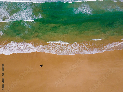beach and sea and land, View from Sky