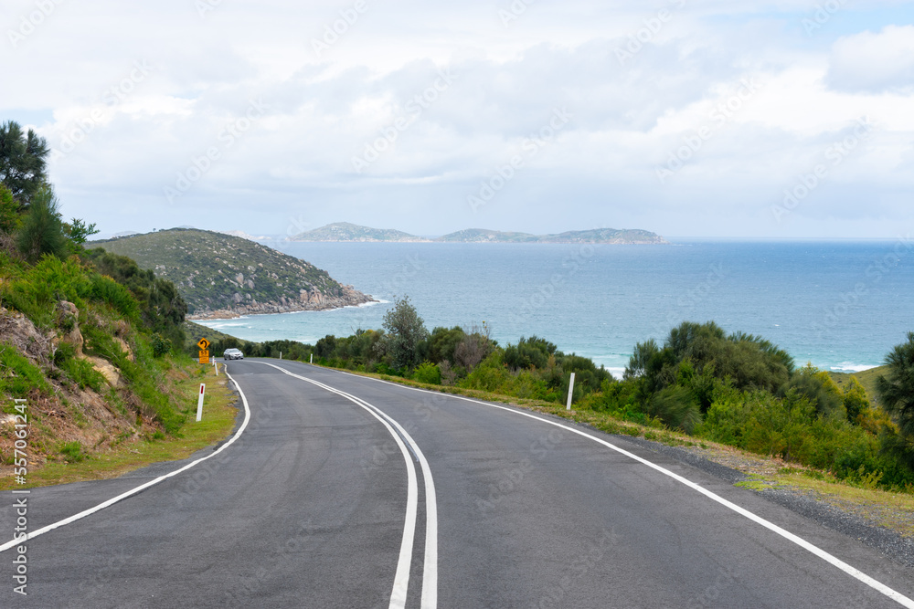 road in the mountains, Road to the sea, Wilson Prom National Park