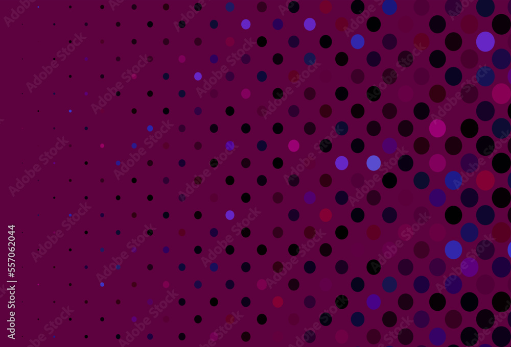 Dark Purple vector pattern with spheres. Dark Purple vector pattern with spheres.