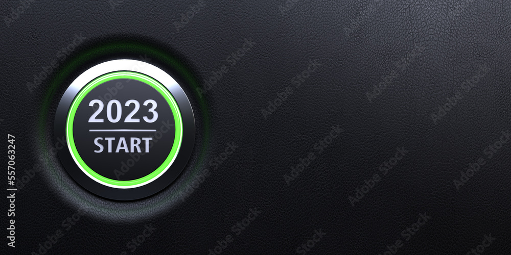 2023 - green illuminated start button