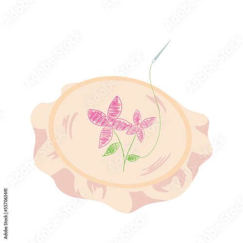weaving of flowers