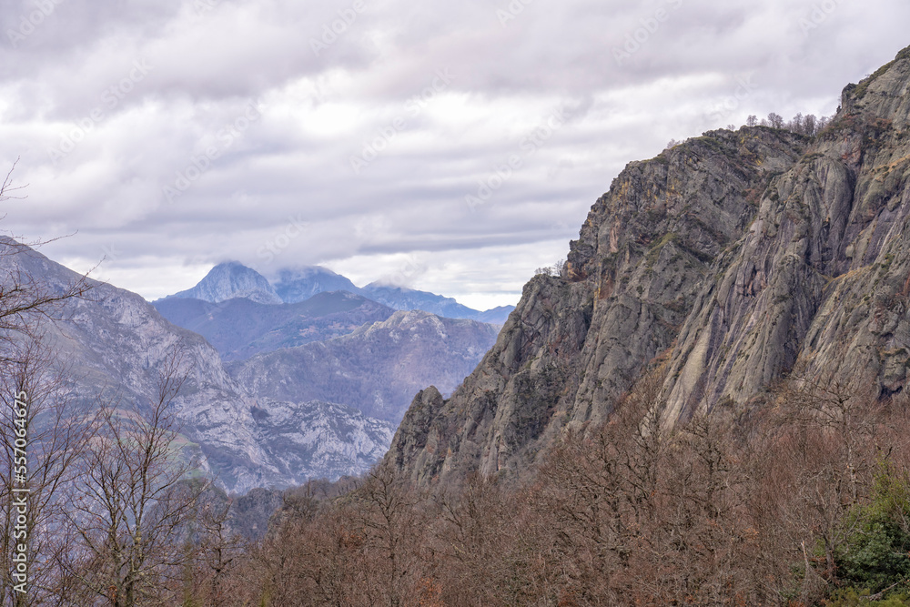 Alto de Panderrueda in The Picos de Europa National Park in Spain