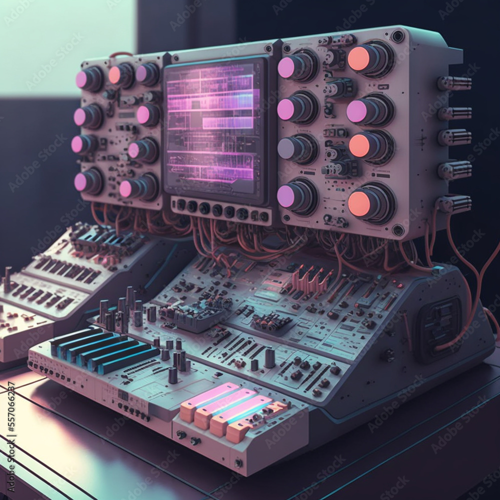 Fototapeta premium Futuristic Modular Synthezisers