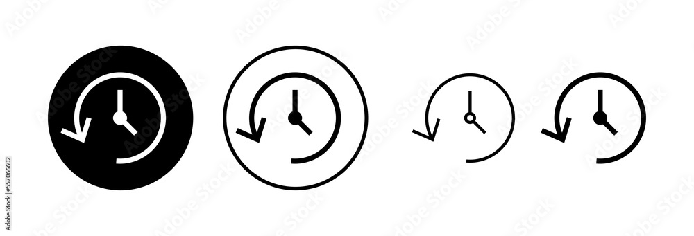 History icon vector illustration. recent event history sign and symbol History icon vector illustration. recent event history sign and symbol