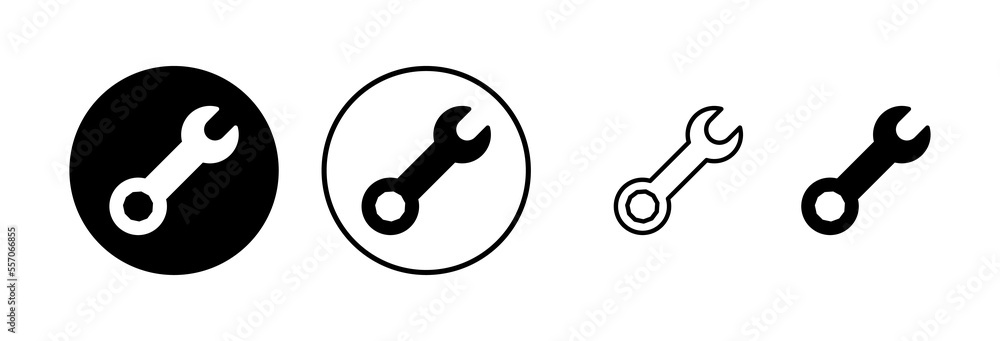 Fototapeta premium Wrench icon vector illustration. repair icon. tools sign and symbol