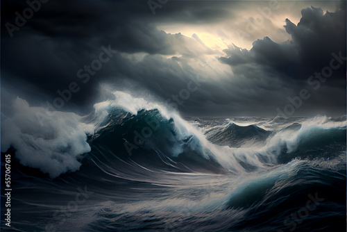 storm, sea, ocean, gale, stormy, wave,