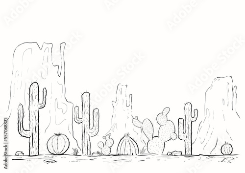 Ilustraci  n desierto  platas y flora del desierto  png fondo transparente