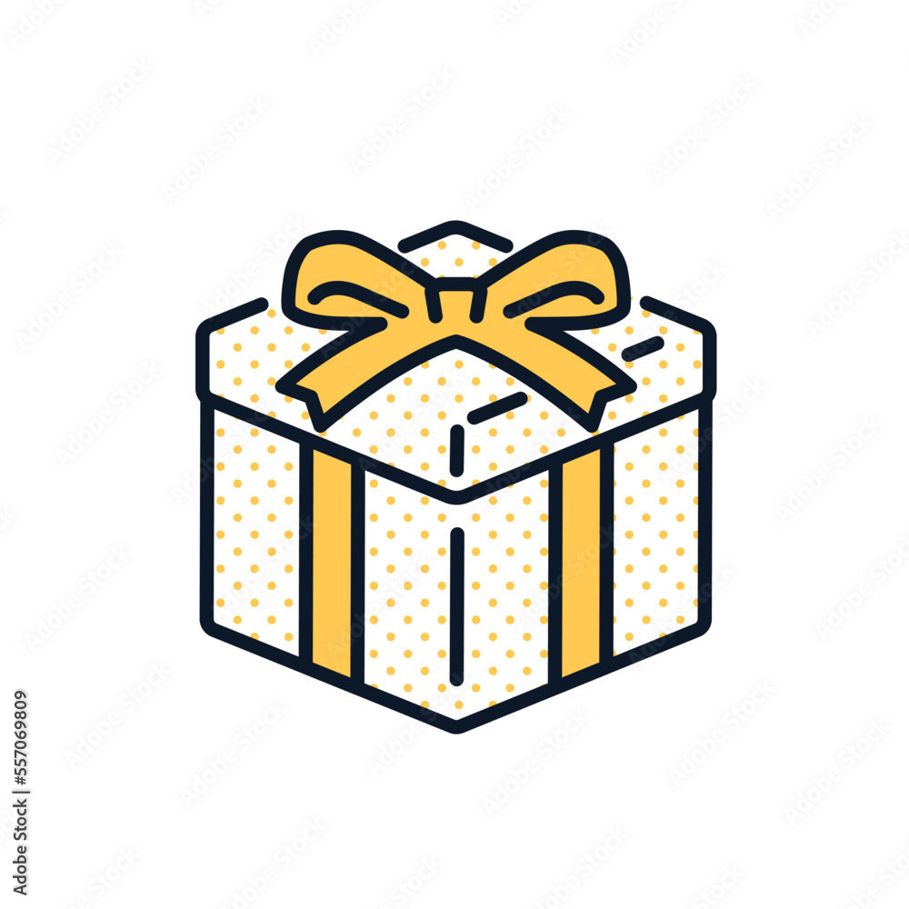 プレゼントボックスのシンプルなベクターアイコンイラスト素材 Stock Vector | Adobe Stock