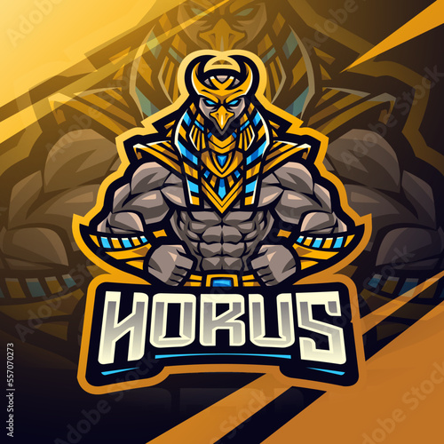 Horus esport mascot logo design