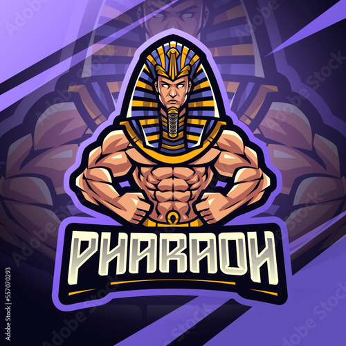 Pharaoh esport mascot logo design