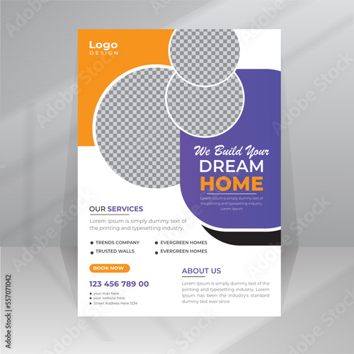 Home Development Build Dream House Flyer template