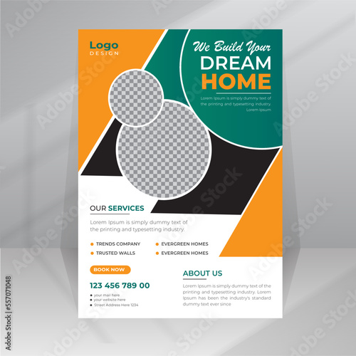 Home Development Build Dream House Flyer template