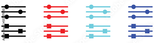 setup icon set. settings setup collections. style sign symbol for app and web, vector illustration